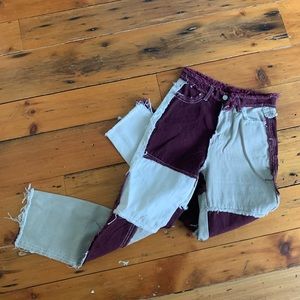 Patched pants